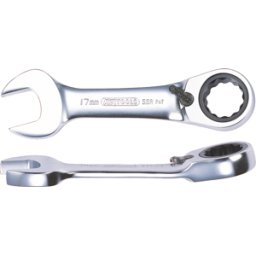 KS TOOLS - Mini clé mixte à cliquet réversible Chrome plus 72 dents 9 mm - 503.4632