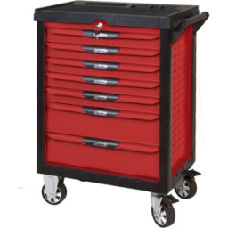 KS TOOLS KSTOOLS - Servante PEARL line rouge, 7 tiroirs - 809.0007
