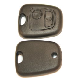 Coque de clé adaptable pour Peugeot 106, Peugeot 206, Citroën C1, Citroën C2, Citroën C3, Citroën C4 ou Citroën C5 Klemax référence: PSA20