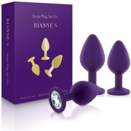 Rianne's - Coffret 3 plugs Booty - - Violet
