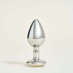 Passage du Désir - Plug métal bijou Steel Cristal transparent - S -