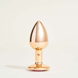Passage du Désir - Plug métal bijou Steel Cristal Rose - S -