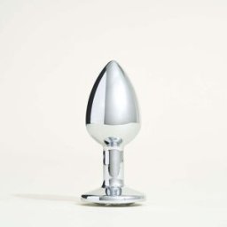 Passage du Désir - Plug métal avec strass Diamond Butt - -
