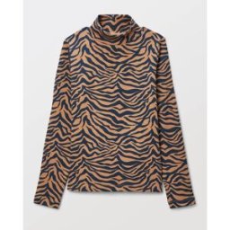 MONOPRIX Sous-pull col montant imprimé en coton BIO 5 ans