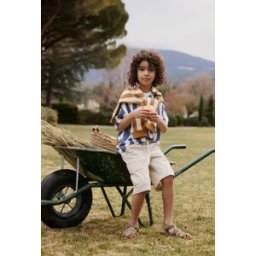 MONOPRIX Bermuda cargo élastiqué uni en coton 3 ans