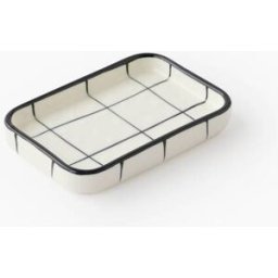 Monoprix Maison Porte savon rectangulaire, 12.5x8.6x2cm, en céramique Unique