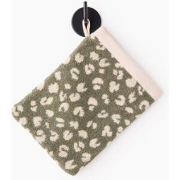 MONOPRIX Lot de 2 gants de toilette à motif léopard, 15x21cm, en coton BIO GOTS Unique
