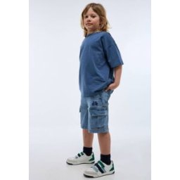 MONOPRIX Bermuda cargo élastiqué uni en coton 3 ans