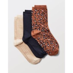 Lot de 3 paires de chaussettes fantaisie Léopard en coton MONOPRIX Unique
