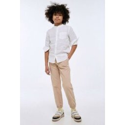 MONOPRIX Pantalon jogging élastiqué uni en coton 8 ans