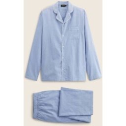 MONOPRIX Pyjama Chemise manches longues et pantalon rayé en coton BIO GOTS S