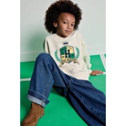 MONOPRIX Sweat brodé en coton 12 ans