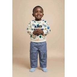 BOUT'CHOU Pantalon taille élastique uni en coton BIO GOTS 12 mois