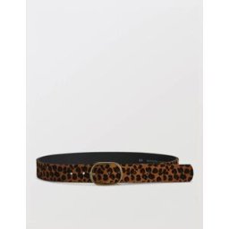 MONOPRIX PREMIUM Ceinture imprimé léopard 3,5 cm en cuir poils 105