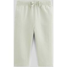 BOUT'CHOU Pantalon taille élastique uni en gaze de coton BIO GOTS 6 mois
