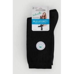 BLEU FORET Lot de 2 paires de chaussettes en coton BIO Bleuforêt Unique