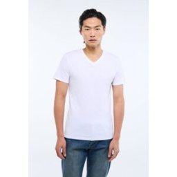 MONOPRIX T-Shirt col V en coton BIO GOTS L