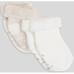 BOUT'CHOU Lot de 2 paires de chaussettes bouclettes contenant du coton BIO 14-15