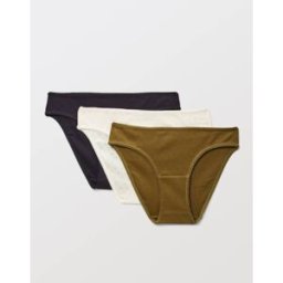 MONOPRIX Lot de 3 culottes pointelle MARTA en coton BIO GOTS L