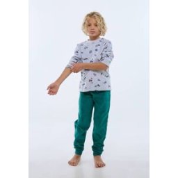 MONOPRIX Pyjama velours manches longues imprimé en coton BIO GOTS 10 ans