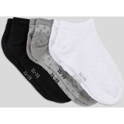 MONOPRIX Lot de 3 paires de socquettes contenant du coton BIO 27-30