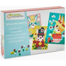 AVENUE MANDARINE Coffret tableaux de pompons