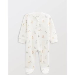 BOUT'CHOU Dors-bien zippé imprimé en coton BIO GOTS 0 mois