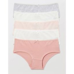 MONOPRIX Lot de 5 shorties unis en coton BIO 10 ans