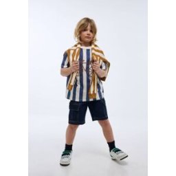 MONOPRIX Bermuda cargo élastiqué uni en coton 4 ans