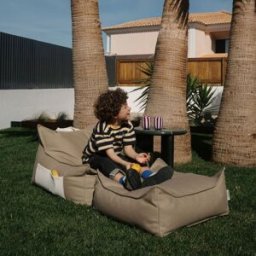 Wigiwama Fauteuil pouf et repose-pieds Dune Outdoor