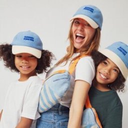 Chamaye Bob enfant Summer Forever éponge bleu et crème (3-6 ans)