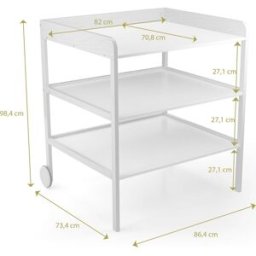 Geuther Table à langer Clara XL Blanc
