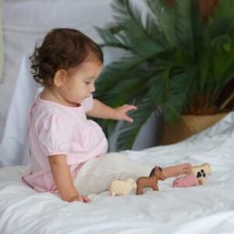 Plan Toys Lot de 4 figurines animaux de la ferme