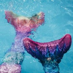 Kuaki Mermaids Ensemble 2 pièces queue de sirène rainbow et monopalme (taille S - 10 ans)