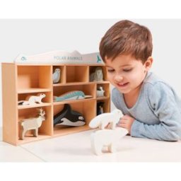 Tender Leaf Set animaux en bois Animaux polaires
