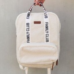 Childhome Sac à dos à langer Family Club Signature Teddy Offwhite