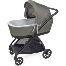 Pasito a pasito Housse de nacelle avec tiges et Drap housse pour nacelle Little Bloom Vichy Gris