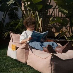 Wigiwama Fauteuil pouf et repose-pieds Seashell Outdoor
