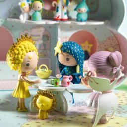 Djeco Figurine fée avec éléphant Elfe et Bolero Tinyly