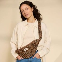 Hindbag Sac banane L Sasha Léopard Cannelle