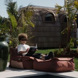 Wigiwama Fauteuil pouf et repose-pieds Pomegranate Outdoor