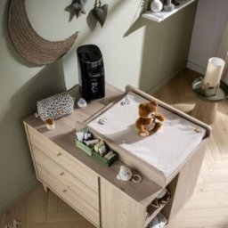 Sauthon Matelas à langer + serviette Léopard (52 x 68 cm)