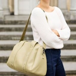Childhome Sac à langer Mommy Club Simili cuir vert