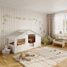 Mathy by bols Lit cabane Montessori coloris au choix (90 x 190 cm)