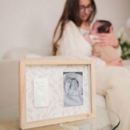 Petit Artichaut Cadre photo empreintes Classique Ivy Grey