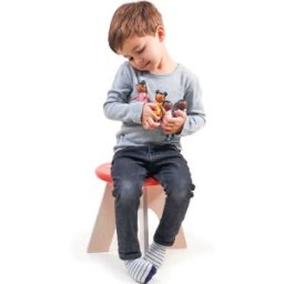 Tender Leaf Famille de figurines en bois Hummingbird