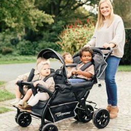 Childhome Poussette quadruple noir