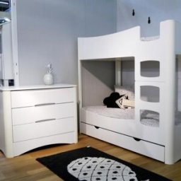 Mathy by bols Commode 3 tiroirs Fusion blanche