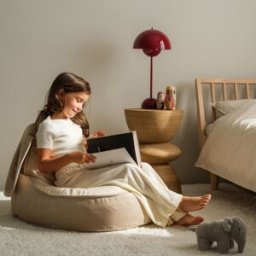 Wigiwama Pouf lapin Dusty Beige
