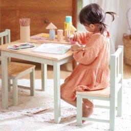 Geuther Ensemble table et chaises Activity vert-blanc (3 pièces)